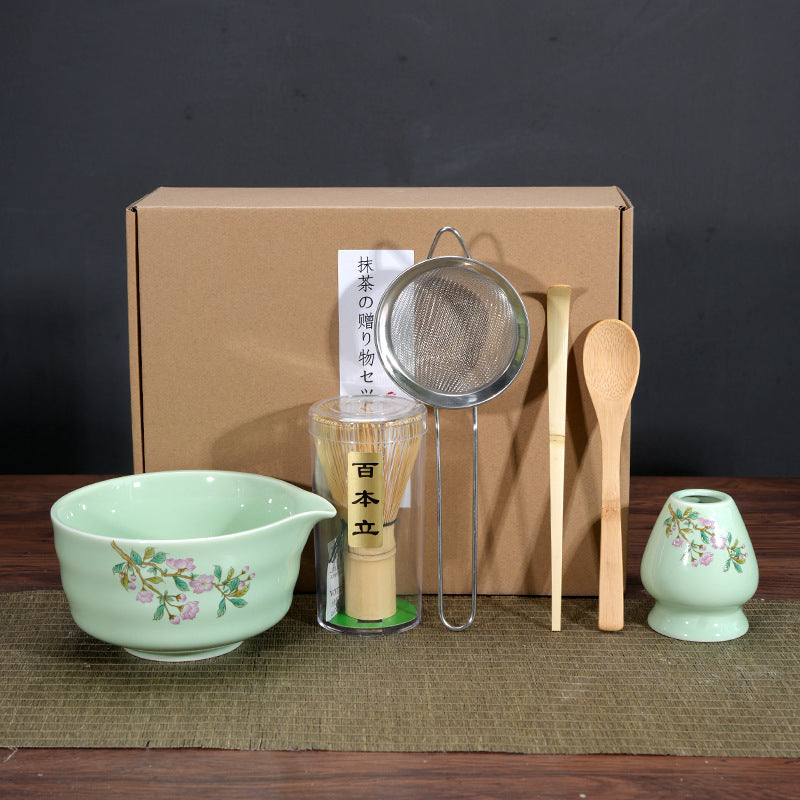 Bol à matcha, outil pour préparer le matcha et commander du thé, bol à thé en céramique, tasse à thé, mélangeur, brosse à matcha, ensemble fouet à thé
