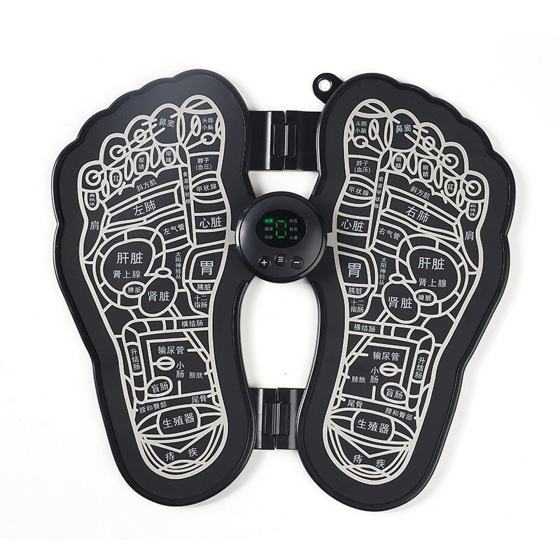 THEMEASHOP™ ÉPICERIE- Tapis de massage des pieds EMS en promotion, appareil de stimulation des points plantaires par impulsions.