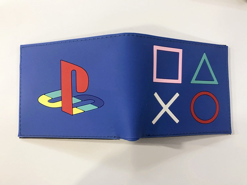 Portefeuille PS4, portefeuille manette de jeu PlayStation, modèle court