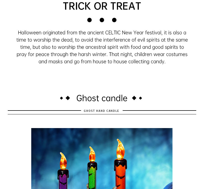 THEMEASHOP™- Halloween Prop Tears, Smokeless Electronic Skull, Candle Lamp, Ghost House, Secret Room Theme Party Scene Decoration
