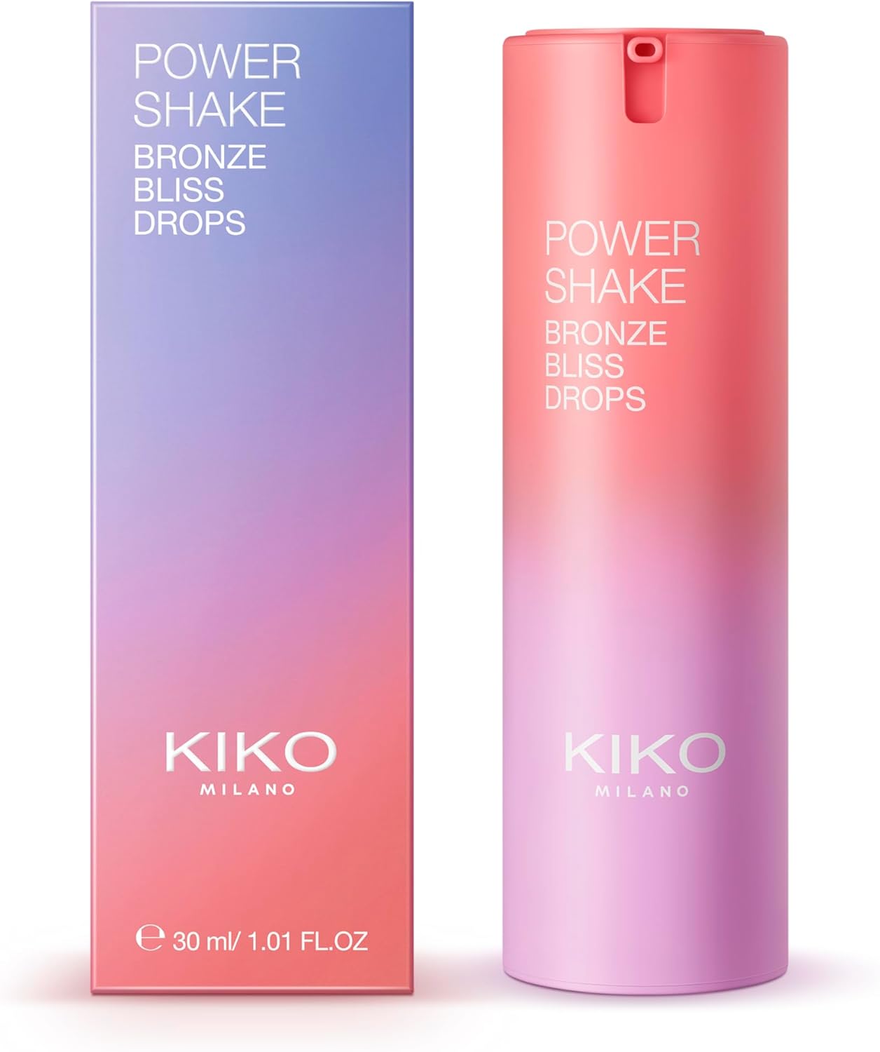 KIKO Milano Power Shake Bronze Bliss Drops, Gouttes Hydratantes Pour Le Visage Effet Bronzage Doré