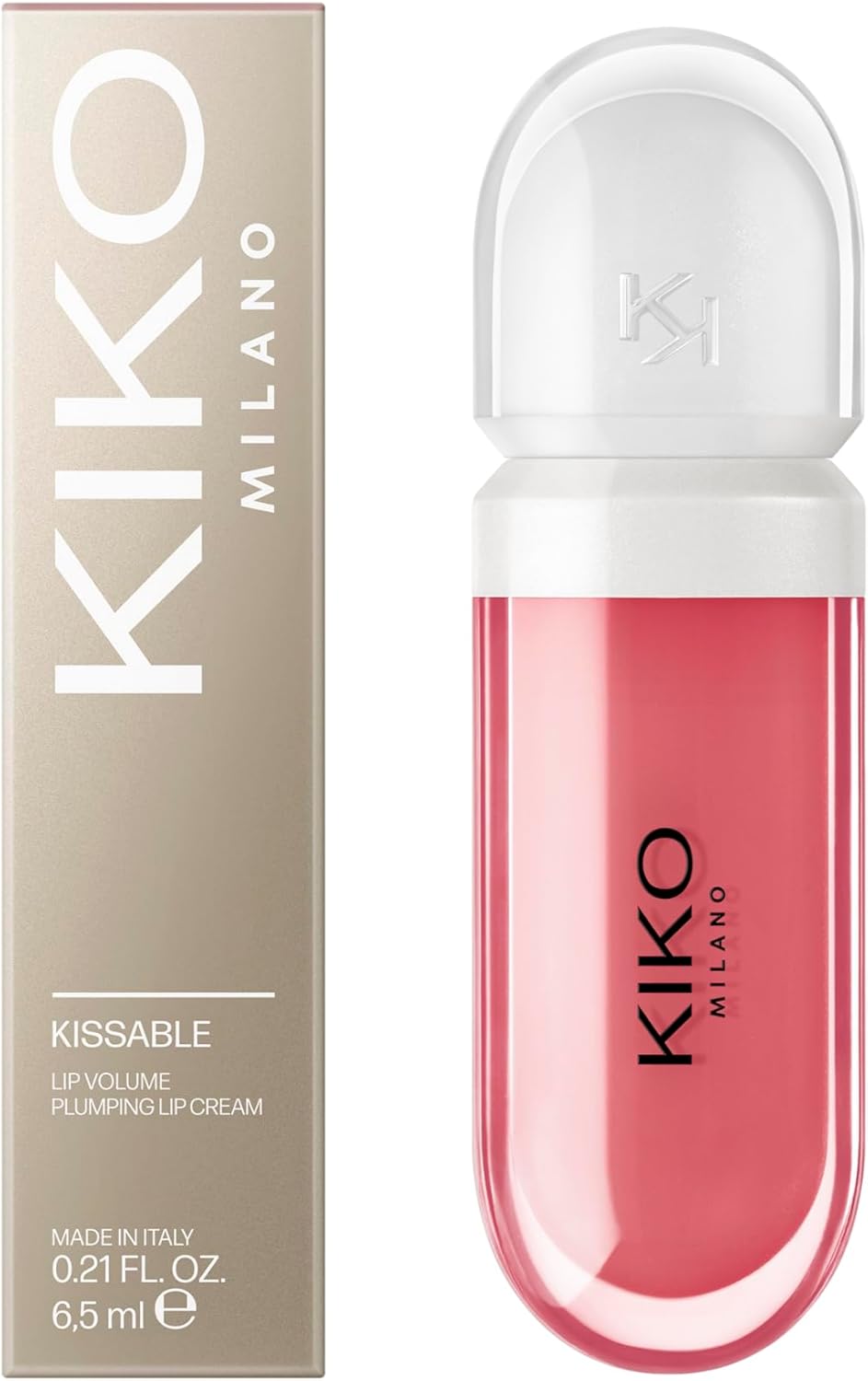 KIKO Milano Kissable Lip Volume Plumping Lip Cream 03, Crème Pour Les Lèvres Perfectrice Effet Volumateur