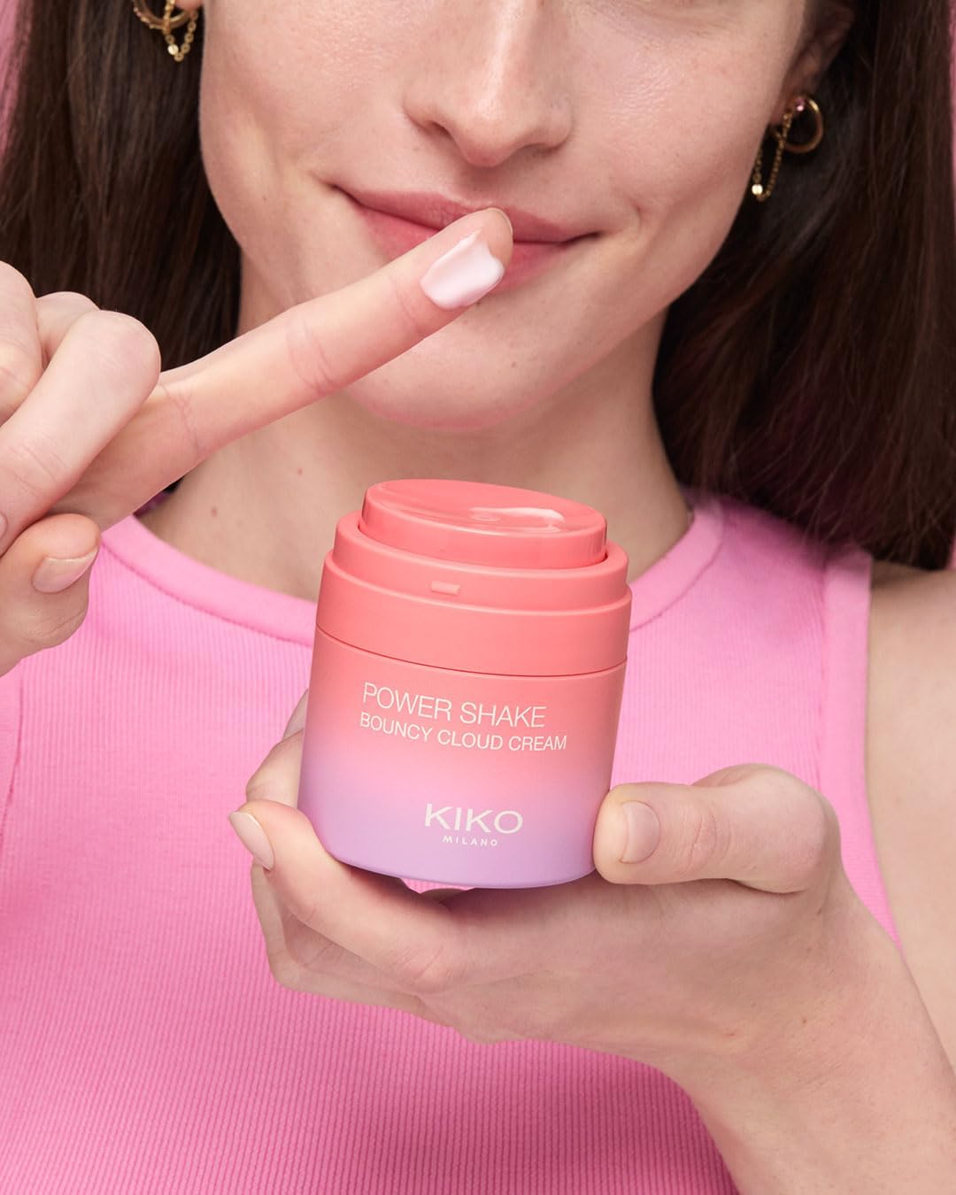 KIKO Milano Power Shake Bouncy Cloud Cream, Crème Gel Visage Hydratante Et Illuminatrice