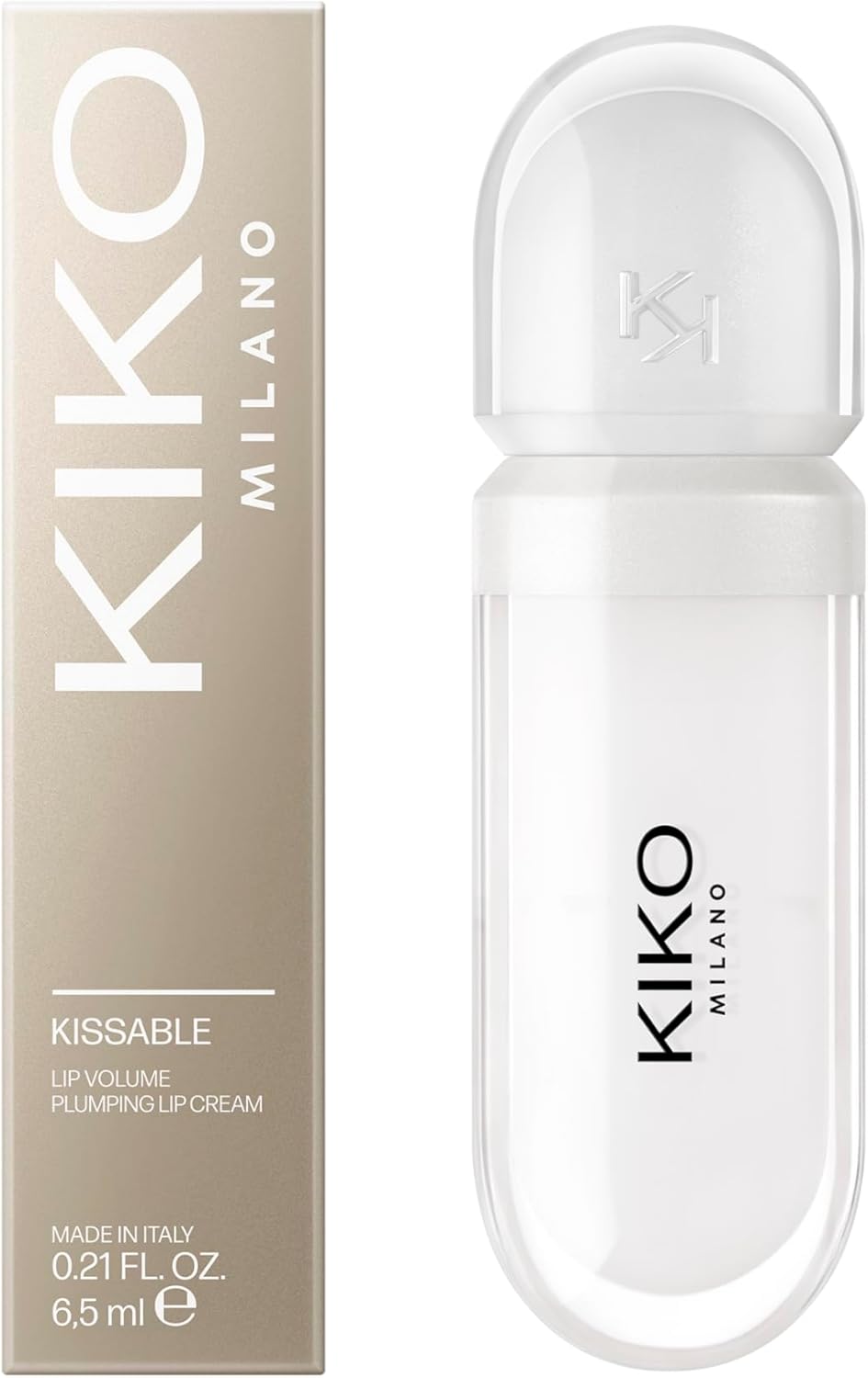 KIKO Milano Kissable Lip Volume Plumping Lip Cream 02, Crème Pour Les Lèvres Perfectrice Effet Volumateur