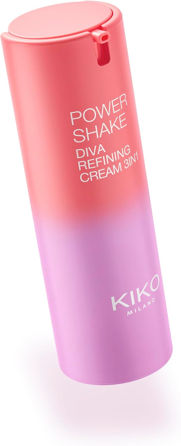 KIKO Milano Power Shake Diva Refining Cream 3In1, Crème Visage 3-En-1 : Hydratante, Base De Teint, Illuminatrice
