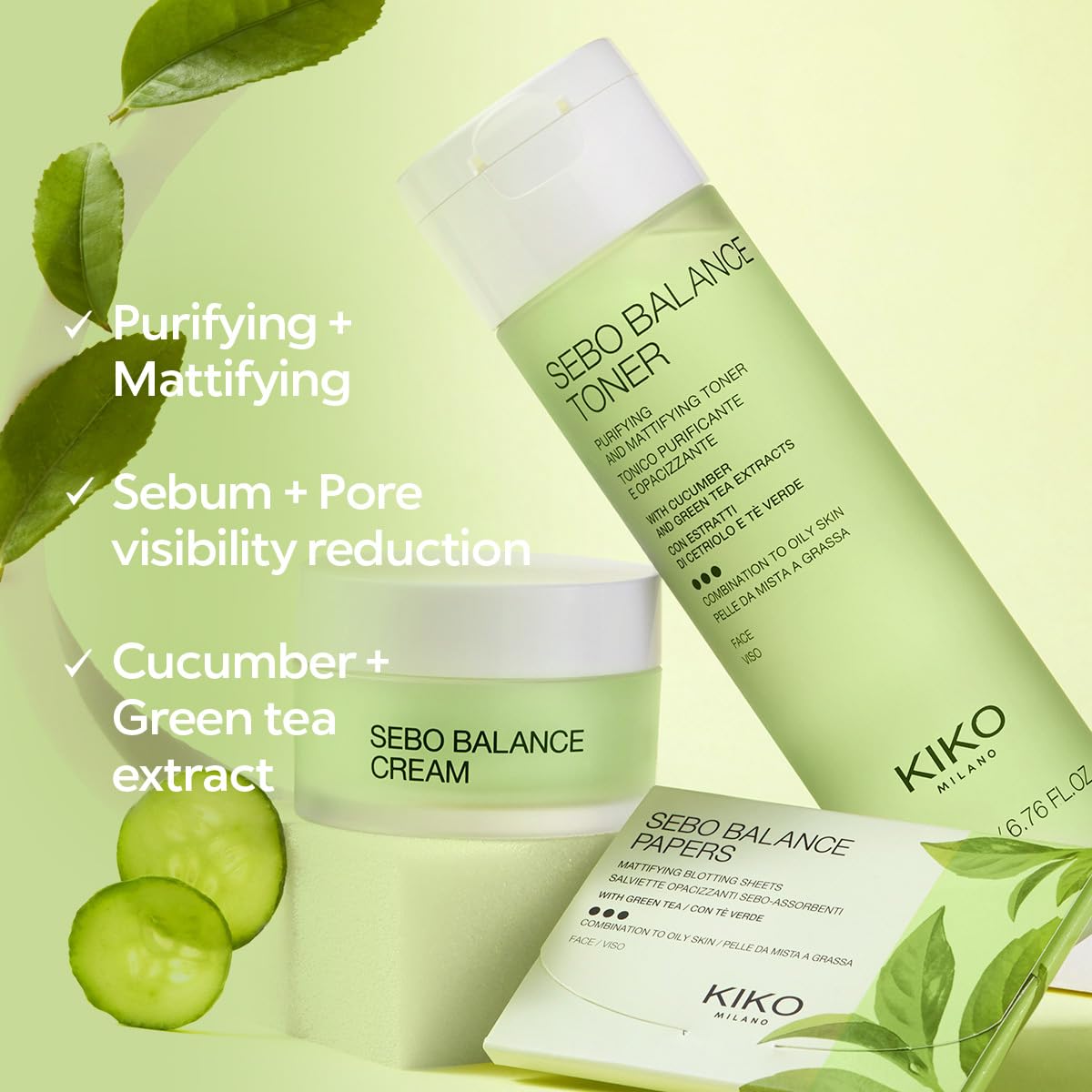 KIKO Milano Sebo Balance Cream | Crème Gel Purifiante et Matifiante