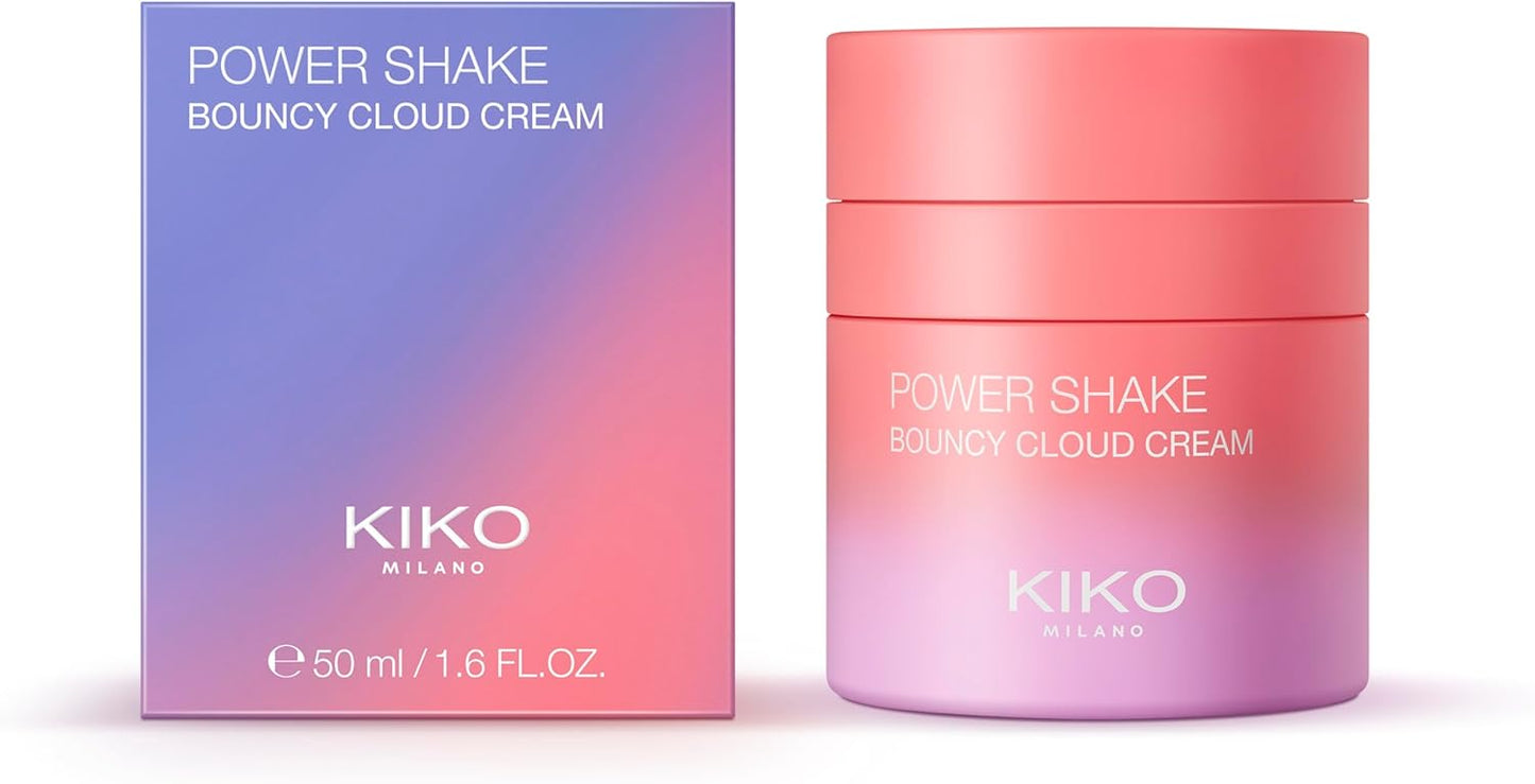 KIKO Milano Power Shake Bouncy Cloud Cream, Crème Gel Visage Hydratante Et Illuminatrice