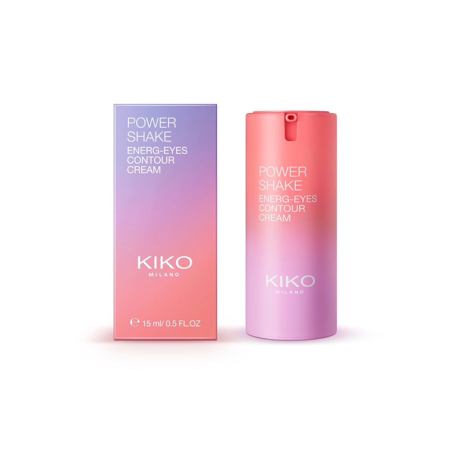KIKO Milano Power Shake Energ-Eyes Contour Cream, Crème Contour Des Yeux Hydratante Et Illuminatrice