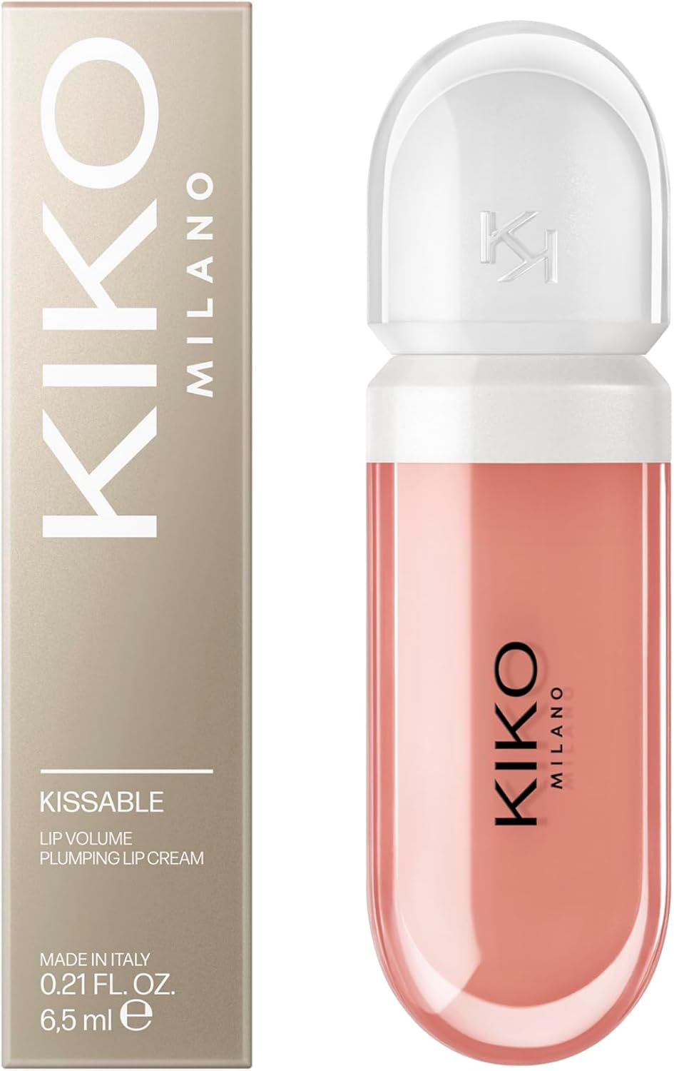 KIKO Milano Kissable Lip Volume Plumping Lip Cream 04, Crème Pour Les Lèvres Perfectrice Effet Volumateur