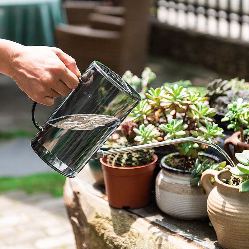 ESTHEMEA HOME- Arrosoir de jardin neuf de 1,5 L, arrosoir amovible de grande capacité, en acier inoxydable avec long bec verseur, accessoires de jardinage pour la maison.