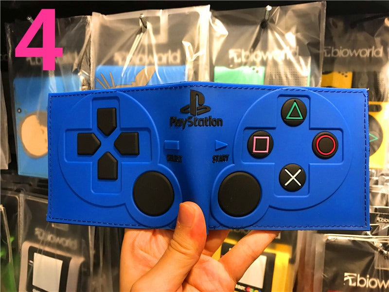 Portefeuille PS4, portefeuille manette de jeu PlayStation, modèle court