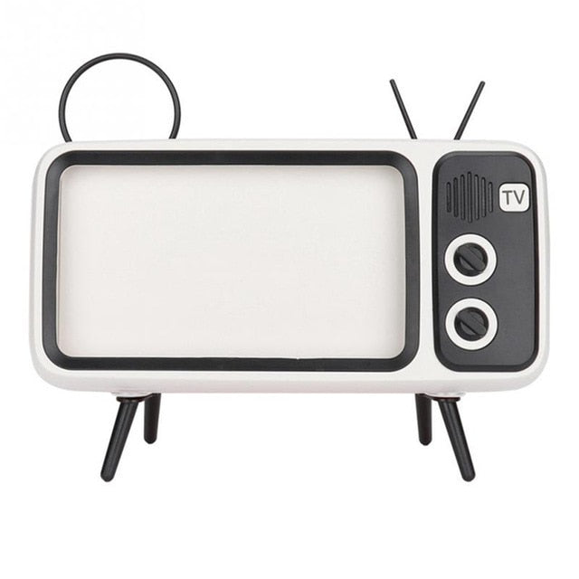 THEMEASHOP™ MAISON - Support de téléphone portable rétro style TV, compatible avec les écrans de mini-téléphones portables étanches de 4,7 à 5,5 pouces et les smartphones.