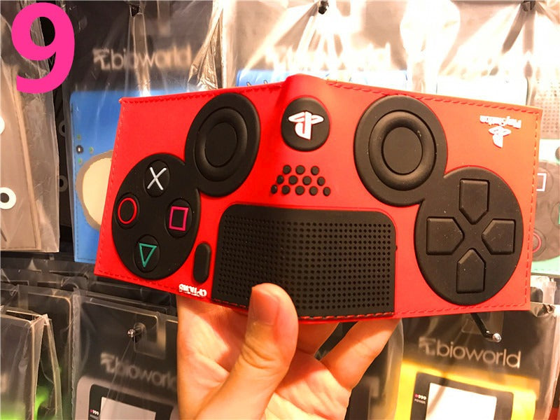 Portefeuille PS4, portefeuille manette de jeu PlayStation, modèle court