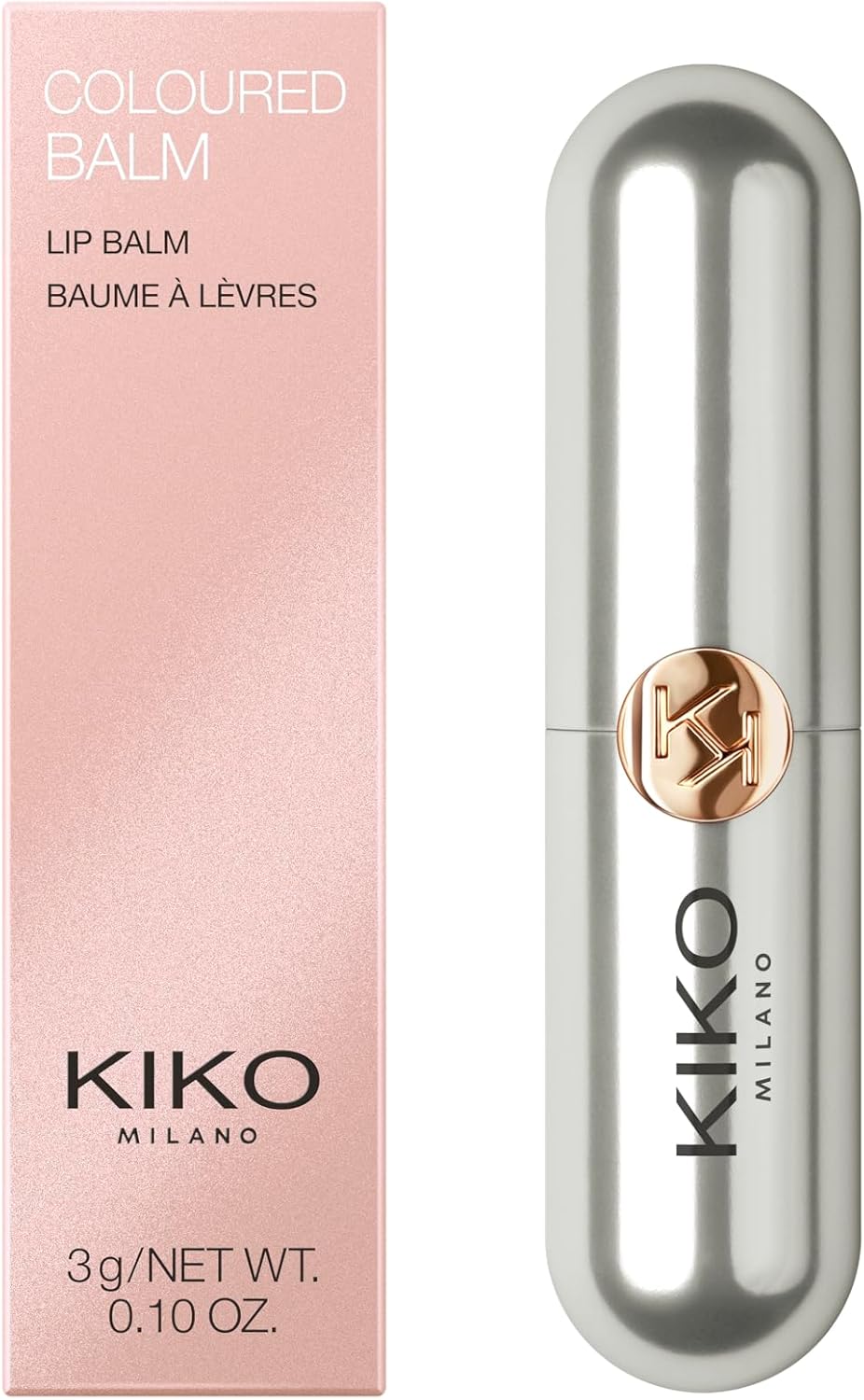 KIKO Milano Coloured Balm 02, Baume À Lèvres Coloré À Action Hydratante À L'Arôme Fruité Agréable