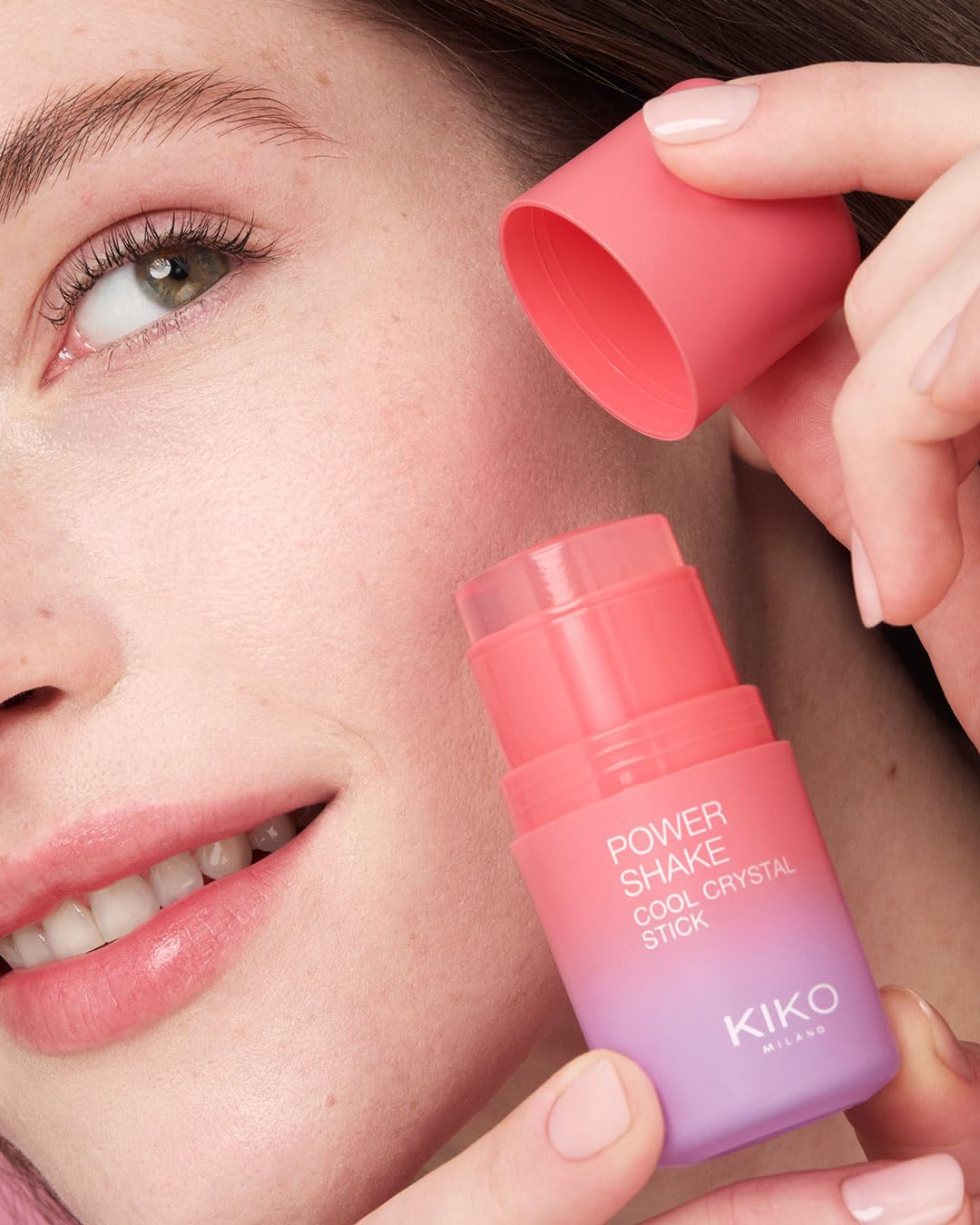 KIKO Milano Power Shake Cool Crystal Stick, Stick Visage Et Contour Des Yeux