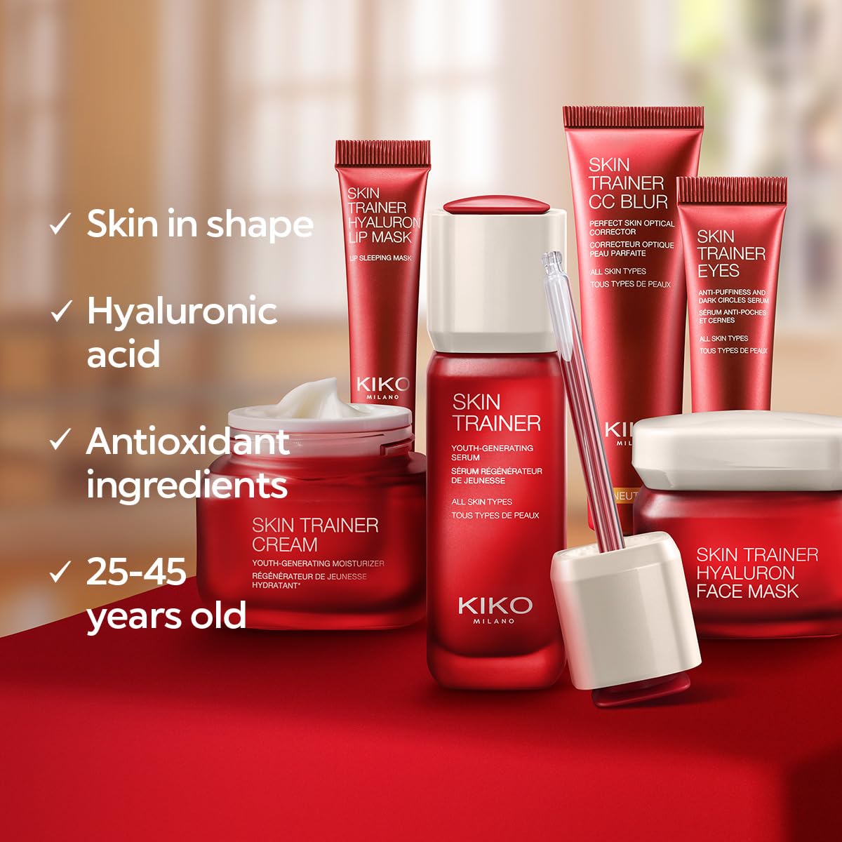 KIKO Milano Skin Trainer Eyes, Sérum Anti-Poches Et Anti-Cernes, Action Tonifiante Et Élastifiante