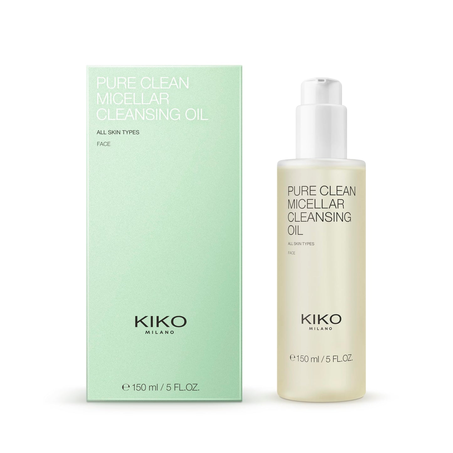 KIKO Milano Pure Clean Wipes Mini, Lingettes Démaquillantes Visage, Contour Des Yeux Et Lèvres Au Format Mini