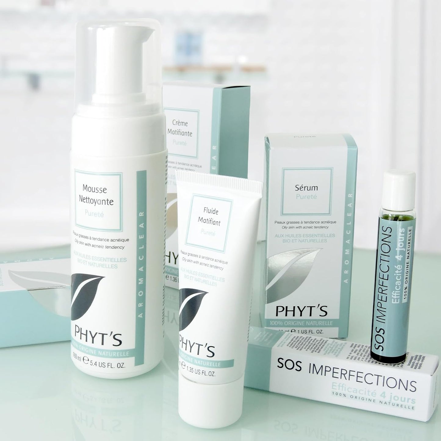 Purity Mattifying Fluid by Phyts for Women - 1.35 oz Treatment