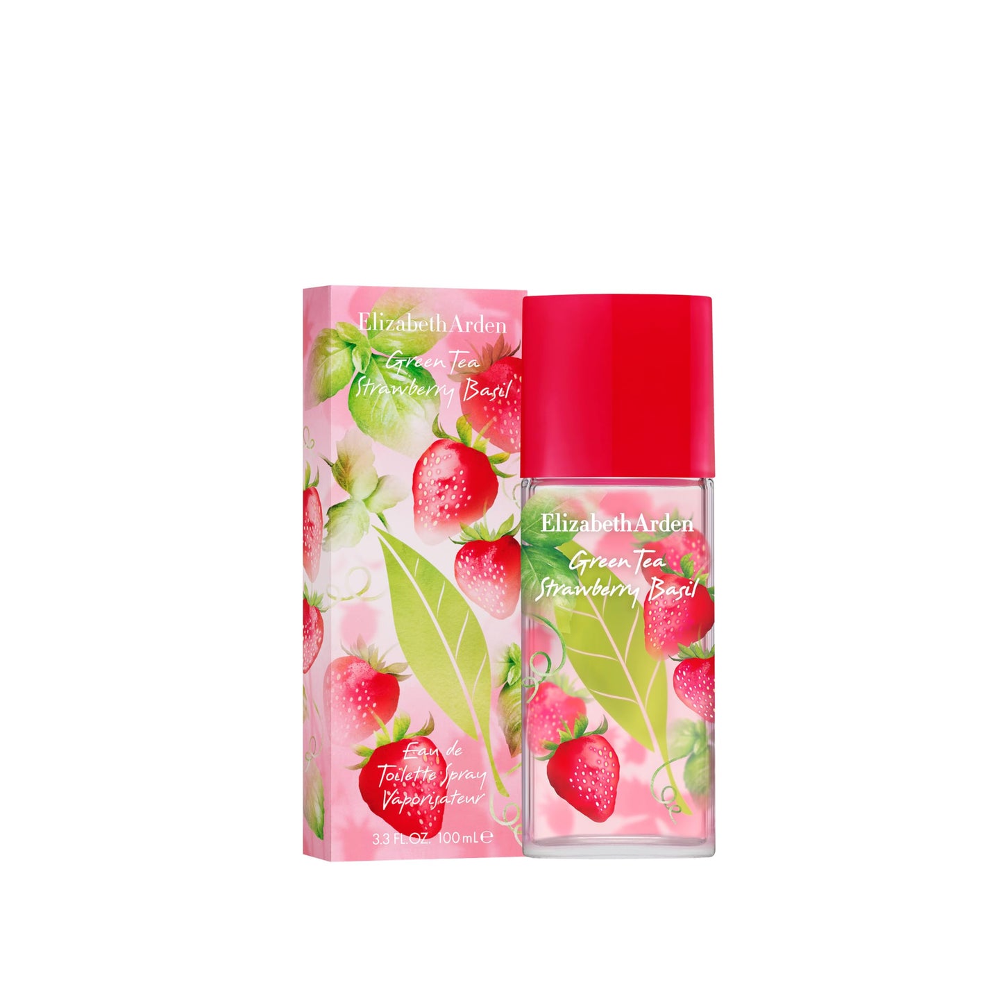 Elizabeth Arden – Parfum Femme Green Tea Strawberry Basil, Eau de Toilette Femme Fraîche et Fruité avec Notes de Fraise, Basilic et Thé Vert, Parfum Longue Tenue au Sillage Léger et Revigorant