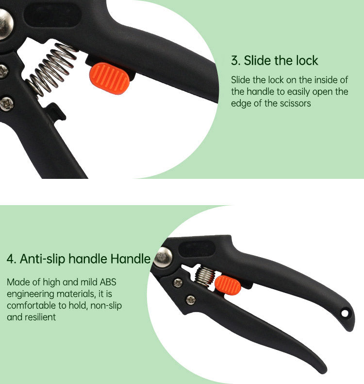 ESTHEMEA HOME - Sécateur, ciseaux, outil de vaccination pour arbres fruitiers, coupe-greffes multifonction, outils de jardinage