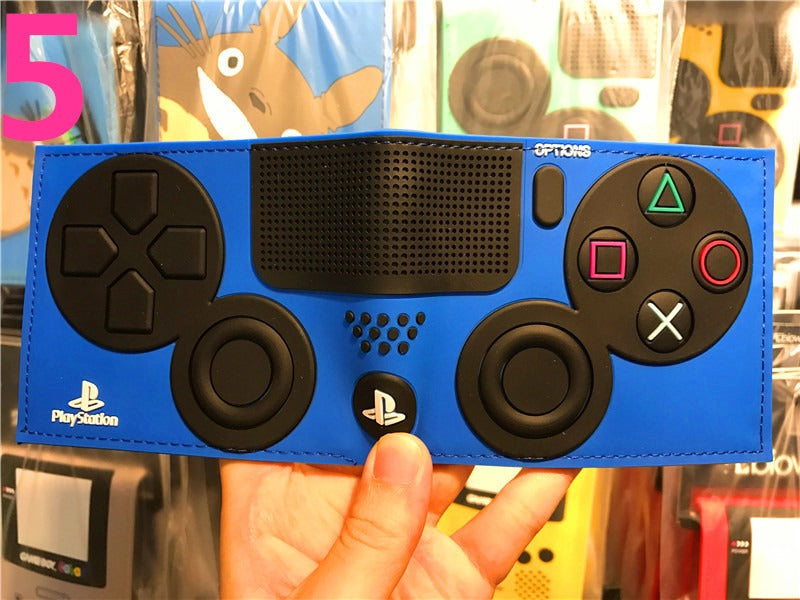 Portefeuille PS4, portefeuille manette de jeu PlayStation, modèle court