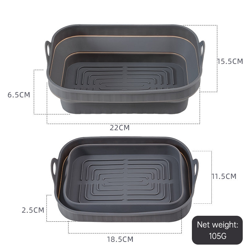 ESTHEMEA HOME- Poêle à frire à l'air en gel de silice, moule à pâtisserie, qualité alimentaire domestique, résistant aux hautes températures, moule à vapeur en gel de silice, support pour moule à gâteau