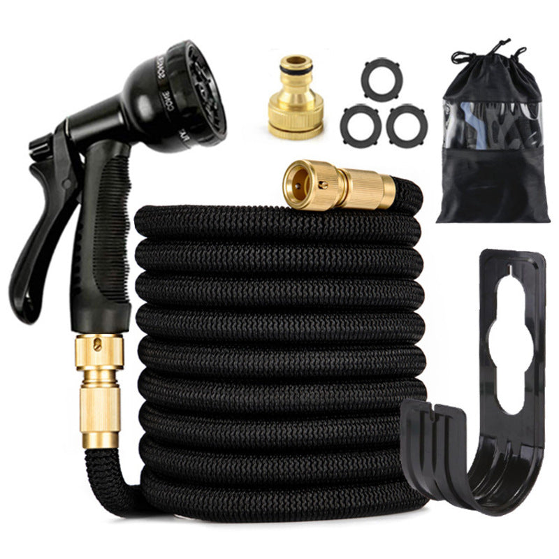 ESTHEMEA HOME- Tuyau d'arrosage extensible de 30 m avec buse. Léger, durable et anti-torsion – idéal pour laver la voiture et arroser l'extérieur.