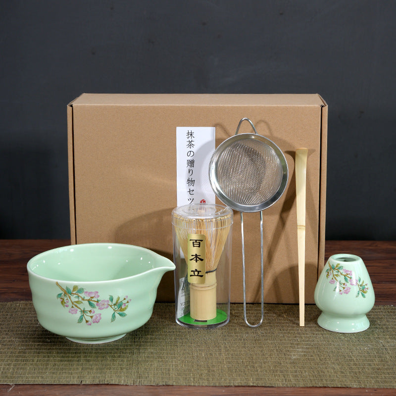 Bol à matcha, outil pour préparer le matcha et commander du thé, bol à thé en céramique, tasse à thé, mélangeur, brosse à matcha, ensemble fouet à thé