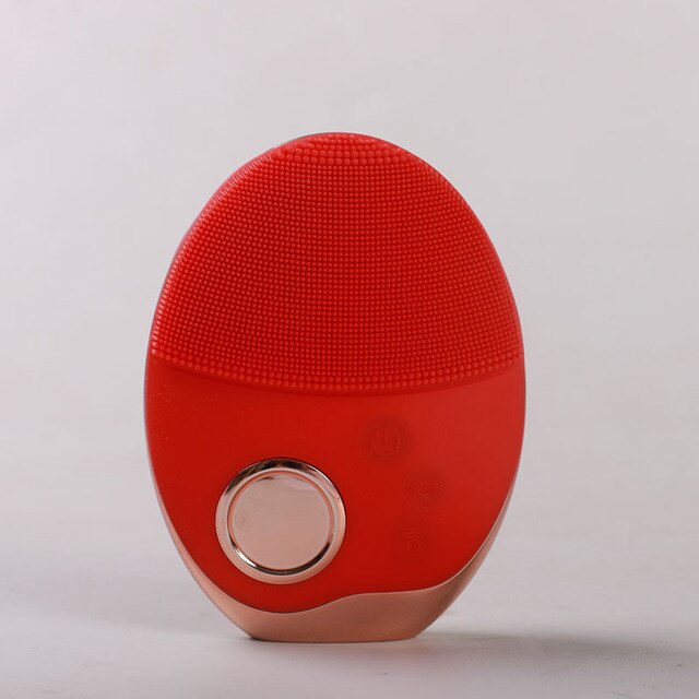 VIRTUAL INSTITUT™ -  Nettoyeur facial en silicone à charge sans fil pour photothérapie, rajeunissement de la peau, démaquillage par photothérapie, appareil de nettoyage en profondeur du visage
