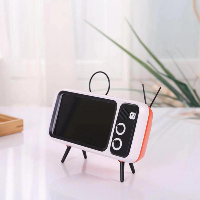 THEMEASHOP™ MAISON - Support de téléphone portable rétro style TV, compatible avec les écrans de mini-téléphones portables étanches de 4,7 à 5,5 pouces et les smartphones.