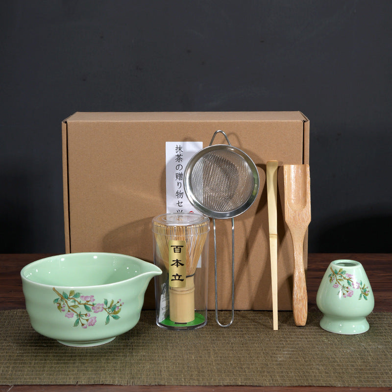 Bol à matcha, outil pour préparer le matcha et commander du thé, bol à thé en céramique, tasse à thé, mélangeur, brosse à matcha, ensemble fouet à thé