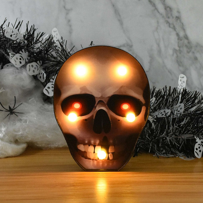 THEMEASHOP™- Halloween LED Lights Horror Pumpkin Ghost Bat Spider Night Lights Ornament Halloween Party Props Home Bar Table Lamp Decorations