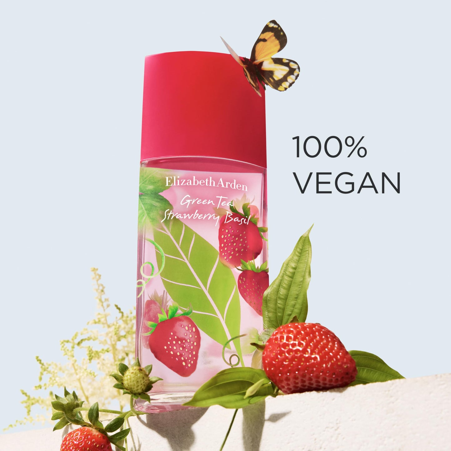 Elizabeth Arden – Parfum Femme Green Tea Strawberry Basil, Eau de Toilette Femme Fraîche et Fruité avec Notes de Fraise, Basilic et Thé Vert, Parfum Longue Tenue au Sillage Léger et Revigorant