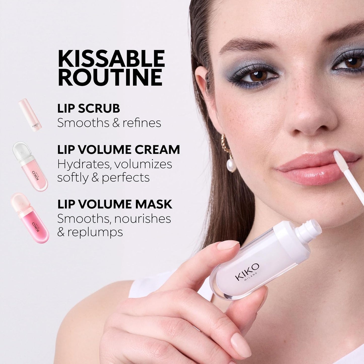 KIKO Milano Kissable Lip Volume Plumping Lip Cream 03, Crème Pour Les Lèvres Perfectrice Effet Volumateur