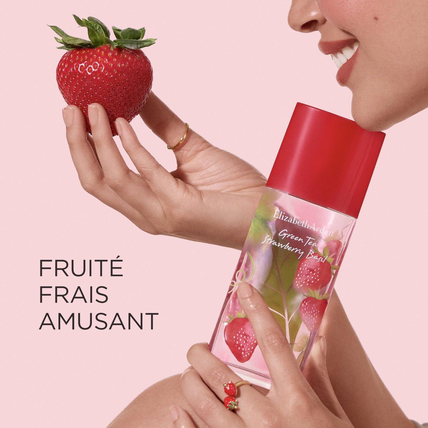 Elizabeth Arden – Parfum Femme Green Tea Strawberry Basil, Eau de Toilette Femme Fraîche et Fruité avec Notes de Fraise, Basilic et Thé Vert, Parfum Longue Tenue au Sillage Léger et Revigorant