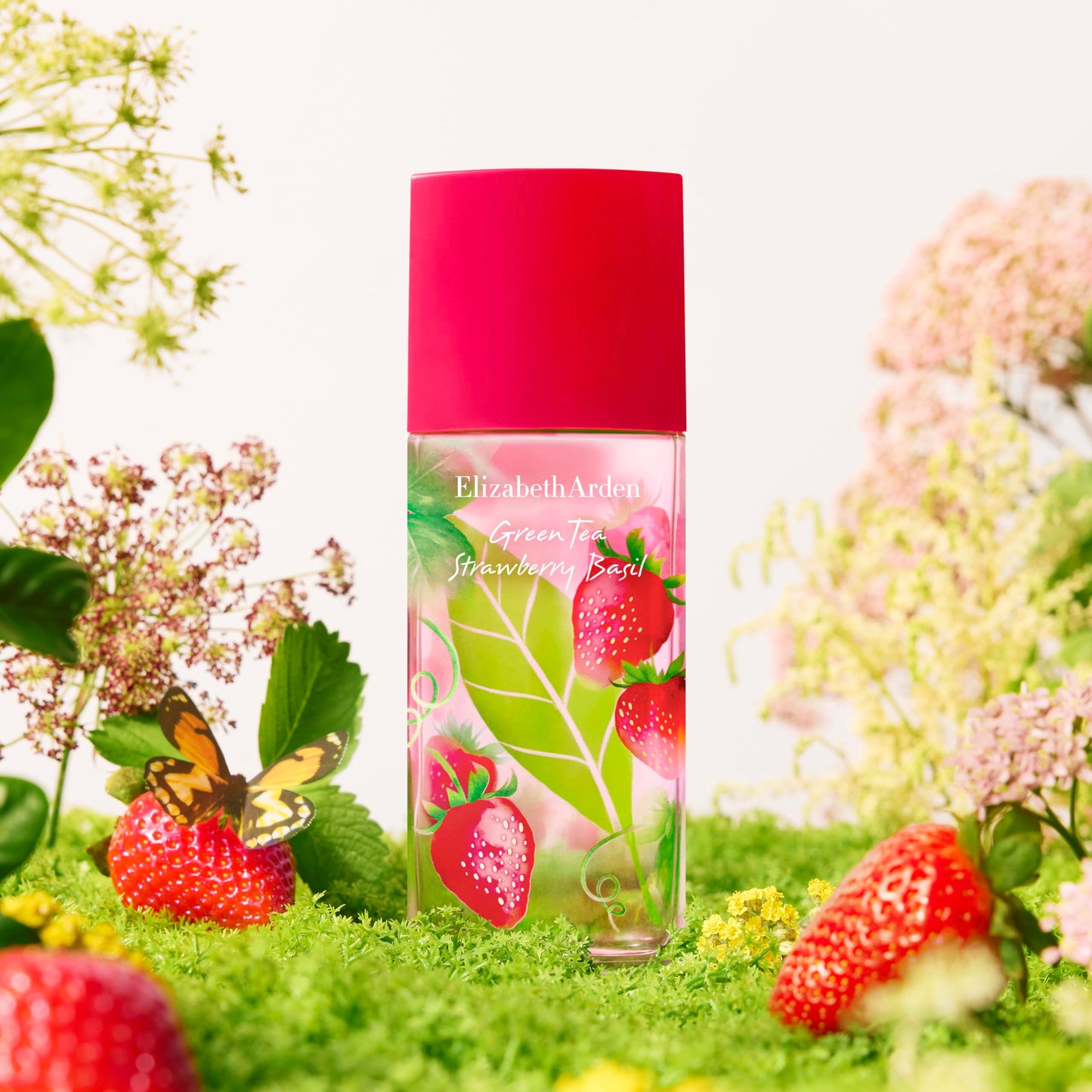 Elizabeth Arden – Parfum Femme Green Tea Strawberry Basil, Eau de Toilette Femme Fraîche et Fruité avec Notes de Fraise, Basilic et Thé Vert, Parfum Longue Tenue au Sillage Léger et Revigorant