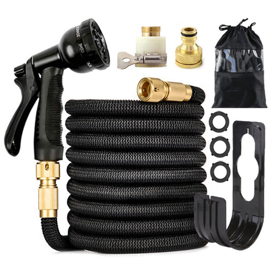 ESTHEMEA HOME- Tuyau d'arrosage extensible de 30 m avec buse. Léger, durable et anti-torsion – idéal pour laver la voiture et arroser l'extérieur.
