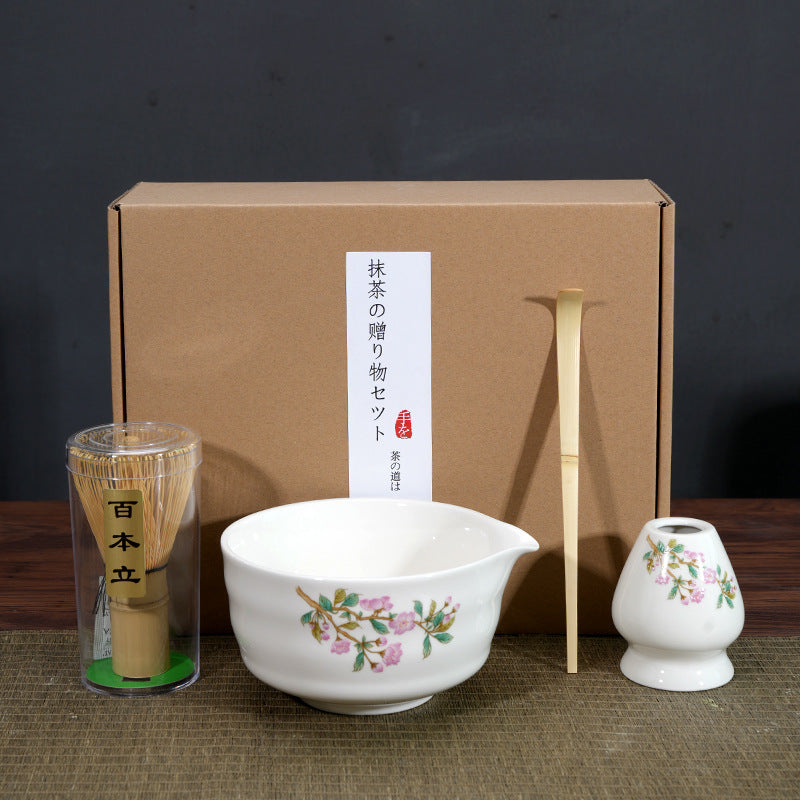 Bol à matcha, outil pour préparer le matcha et commander du thé, bol à thé en céramique, tasse à thé, mélangeur, brosse à matcha, ensemble fouet à thé
