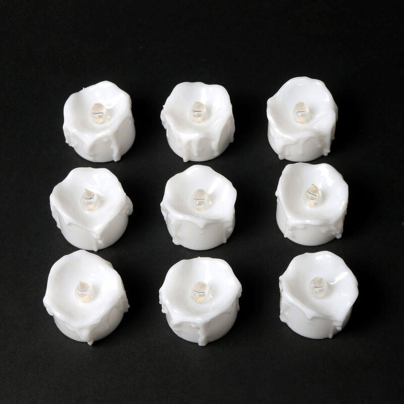 THEMEASHOP™- LED Electronic Candle Wedding Decoration Candle Soft Light Flashing Electronic Tea Wax Tears Remote Control Candle