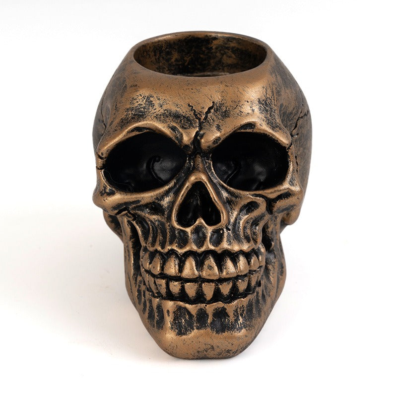 THEMEASHOP™-  Skeleton candle holder resin ornament