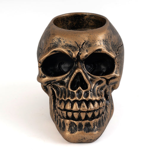 THEMEASHOP™-  Skeleton candle holder resin ornament
