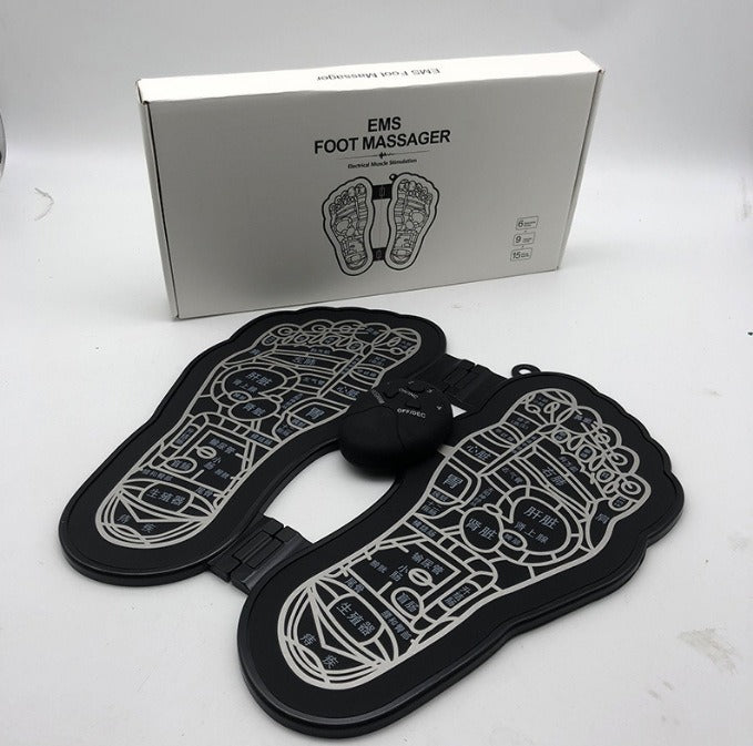 THEMEASHOP™ ÉPICERIE- Tapis de massage des pieds EMS en promotion, appareil de stimulation des points plantaires par impulsions.