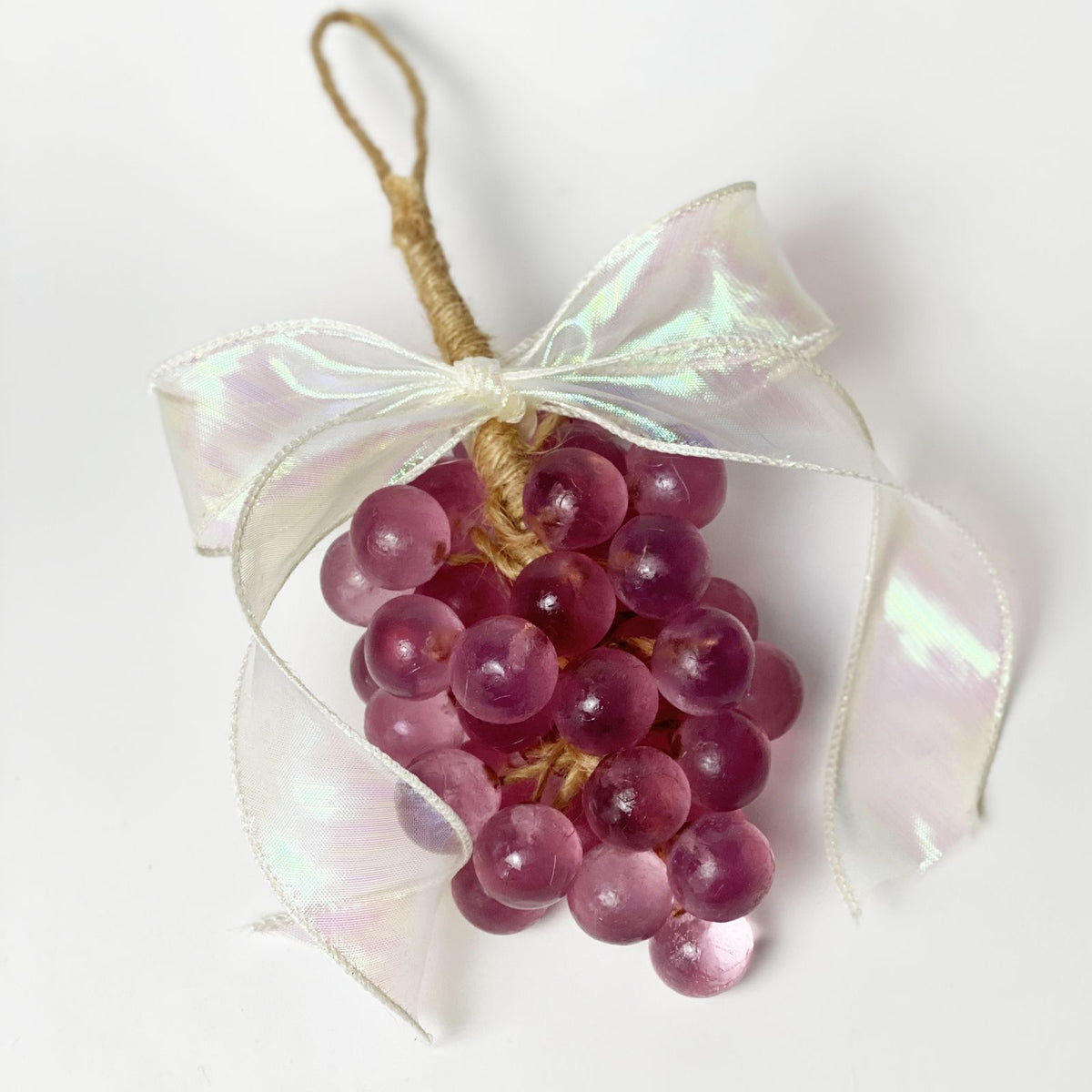 Coffret cadeau de savon transparent en cristal au raisin, savon artisanal parfumé aux grappes de raisin, décoration suspendue pour l'aromathérapie, savon pour les mains, cadeau idéal