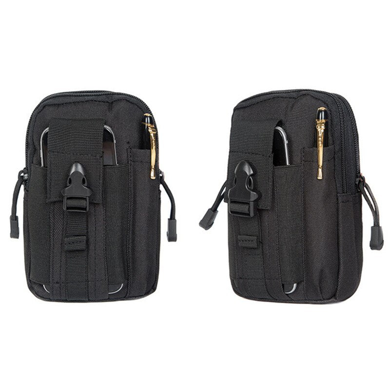 Sac banane homme, pochette étanche, ceinture militaire, système Molle, nylon, portefeuille pour téléphone portable, sac de voyage