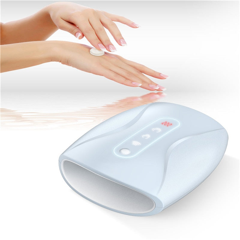 THEMEASHOP™ ÉPICERIE- Appareil de massage électrique pour les mains, paumes et doigts, points d'acupuncture, sans fil, avec pression d'air et compression thermique, pour la beauté des femmes.