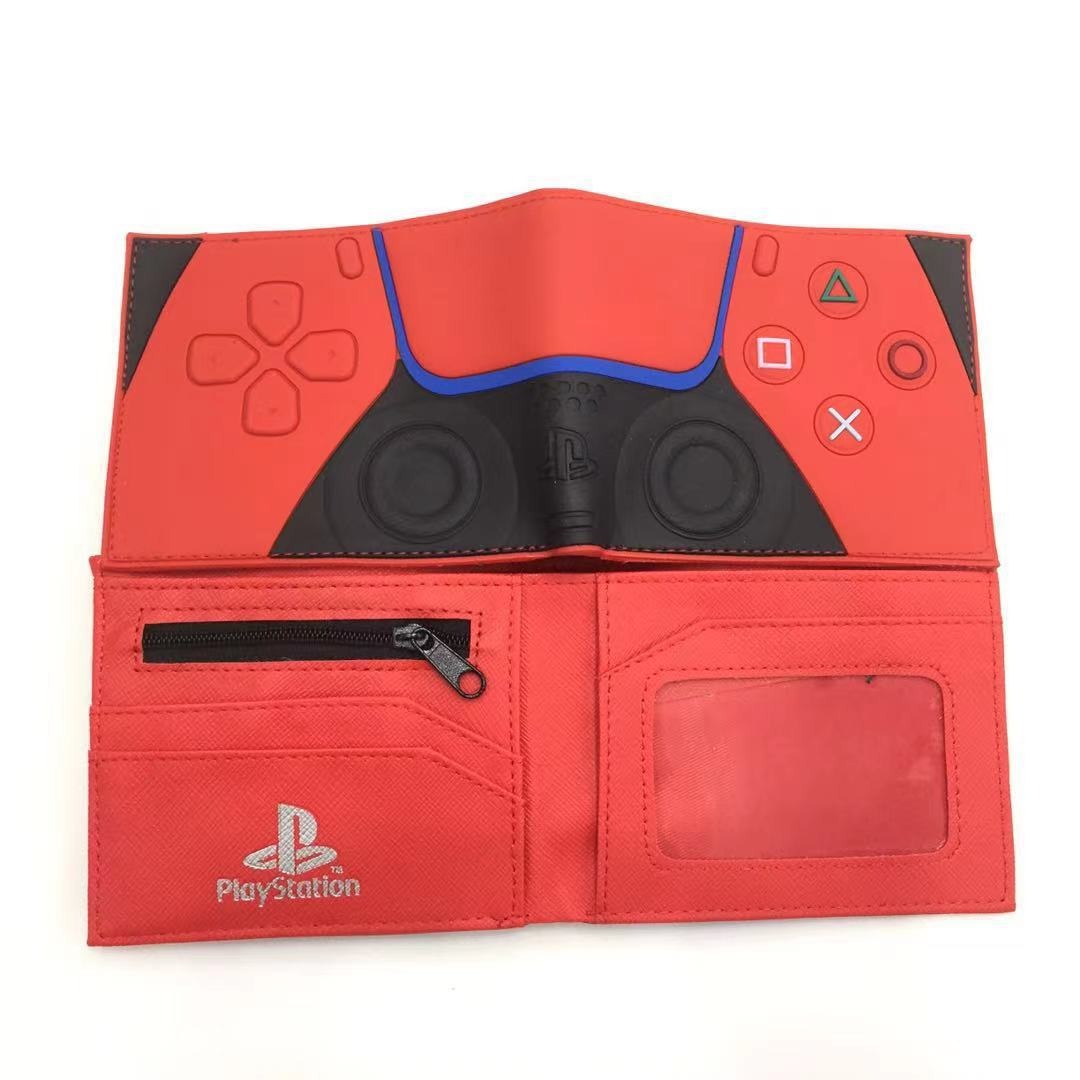 Portefeuille PS4, portefeuille manette de jeu PlayStation, modèle court