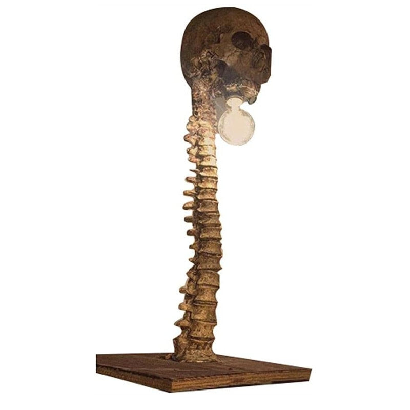 THEMEASHOP™-  Halloween Skull Skeleton Lamp Horror 3D Statue New Table Light Creative Party Ornament Prop Home Bedroom Decoration Scary Prop
