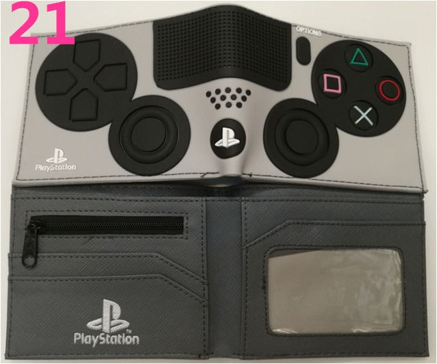 Portefeuille PS4, portefeuille manette de jeu PlayStation, modèle court