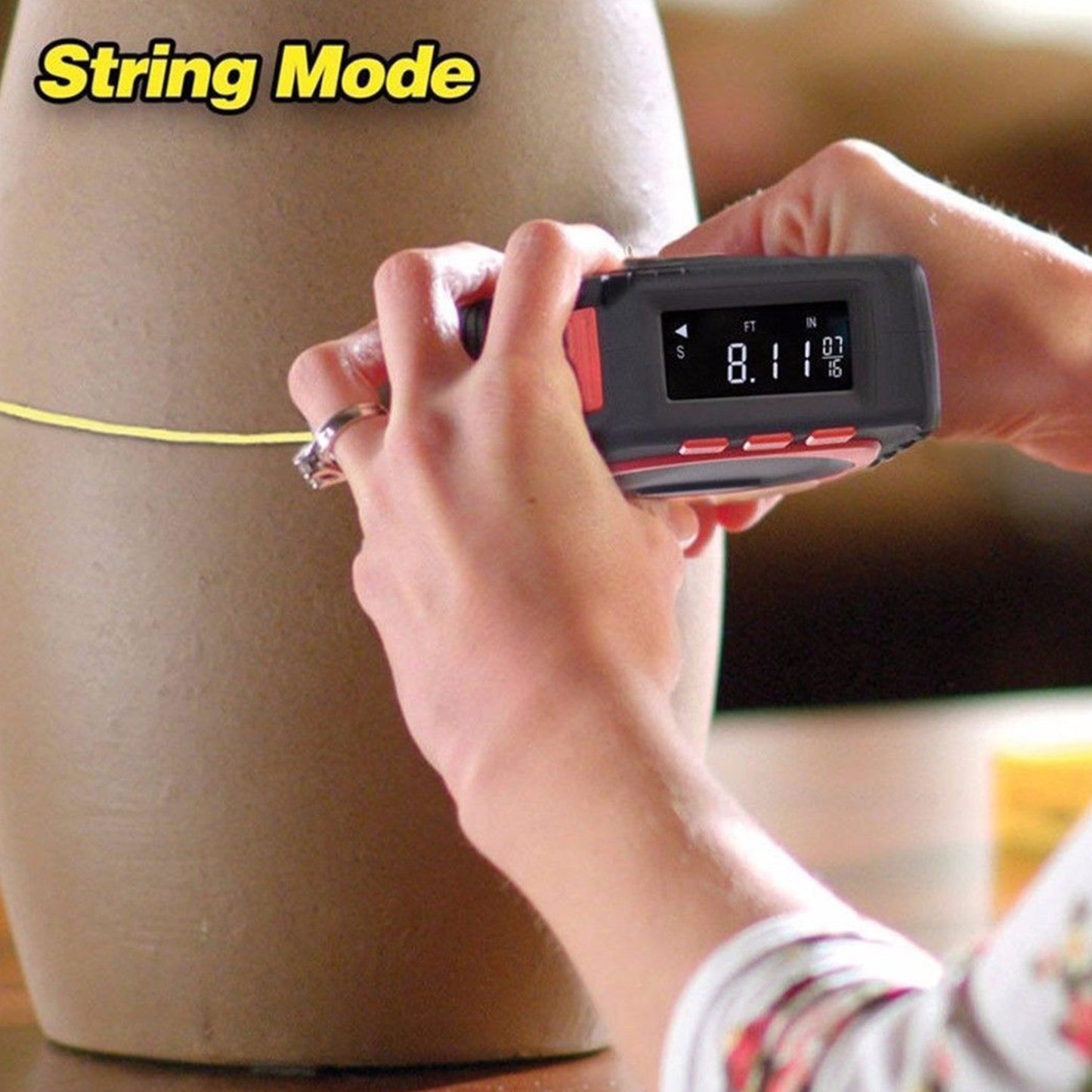 THEMEASHOP™ EXTÉRIEUR-   Mesureur numérique 3 en 1 Measure King : mode sonique/mode rouleau, mesure de corde