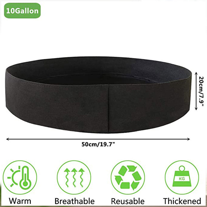ESTHEMEA HOME- Pot de culture en tissu, jardinière d'extérieur, sac de plantation, sac de jardinage en feutre, pot de jardin, conteneur de plantation